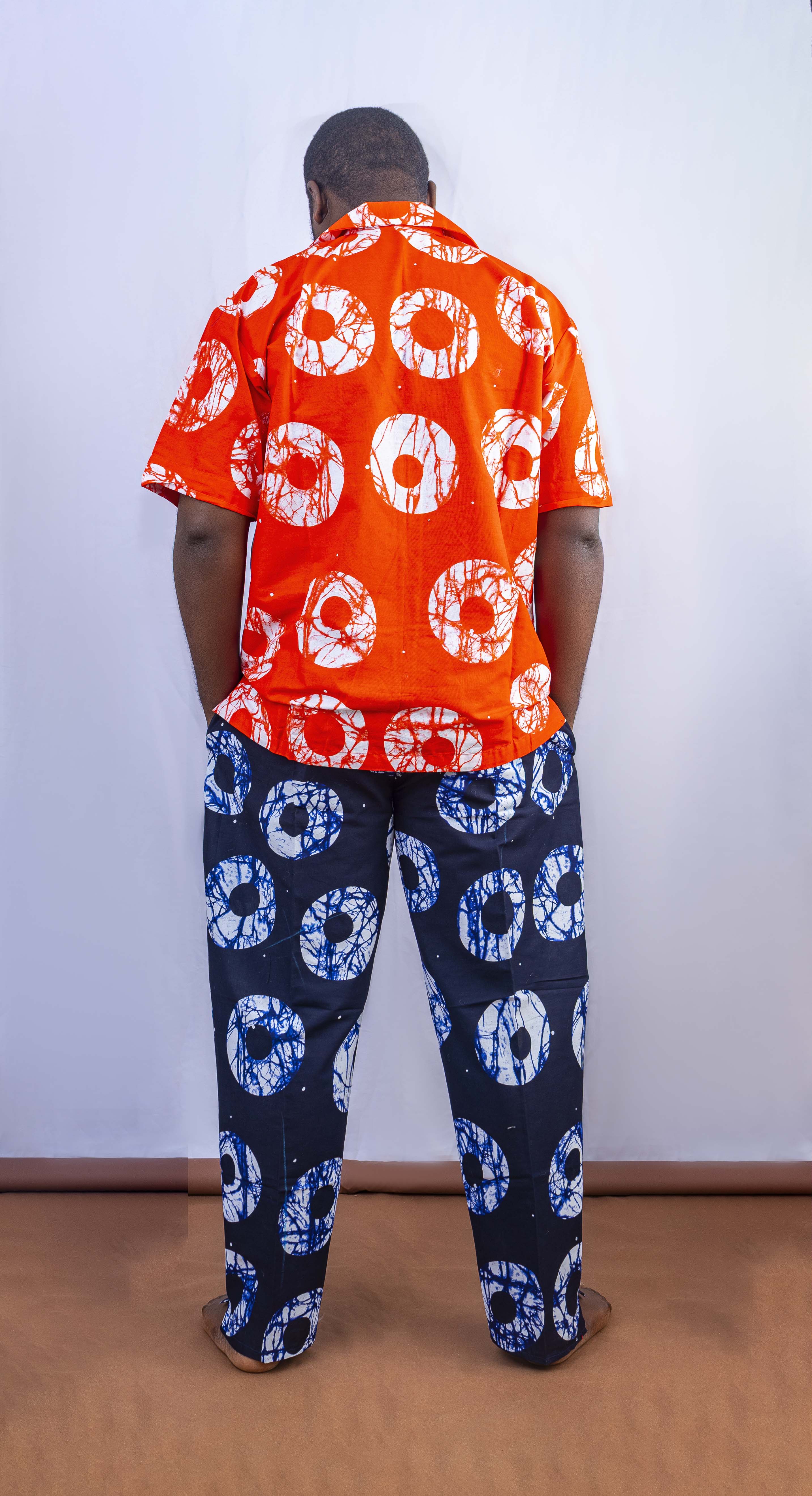 Men's Vibrant African Print Shirt & Pants Set