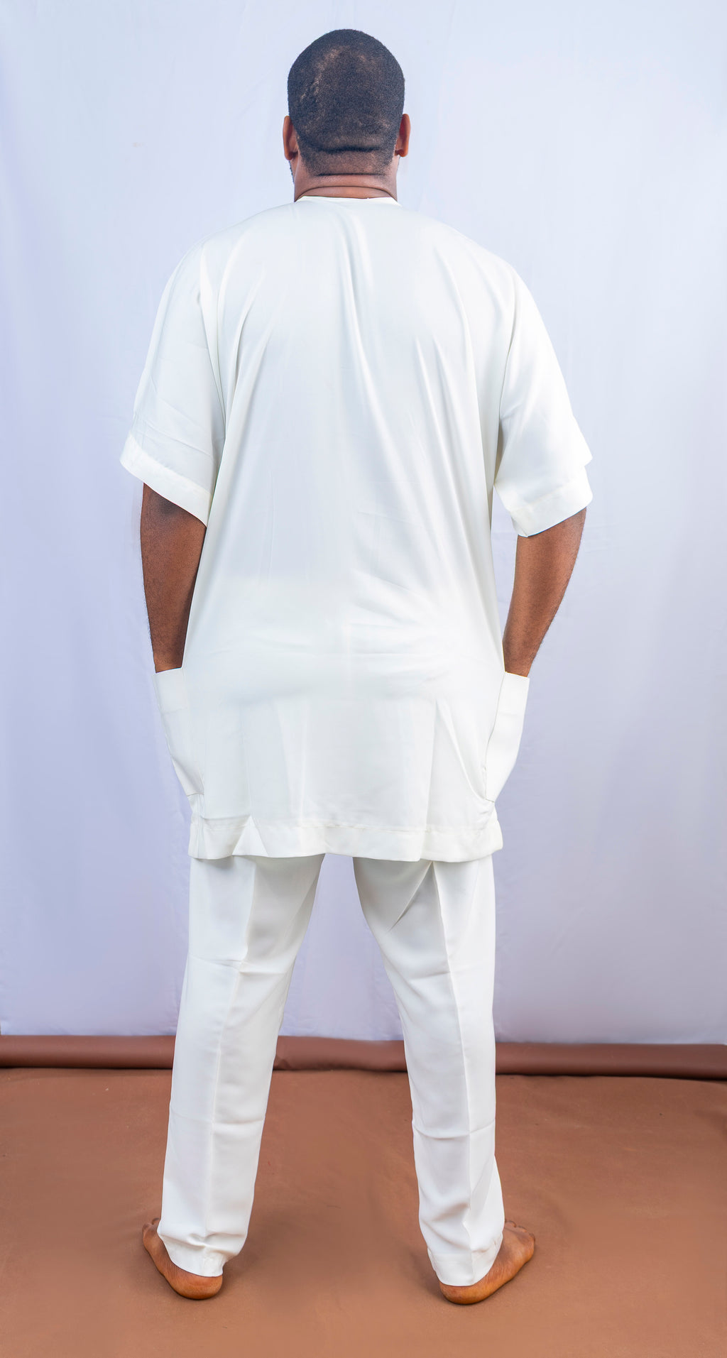 Elegant Men's Traditional White Kaftan Set