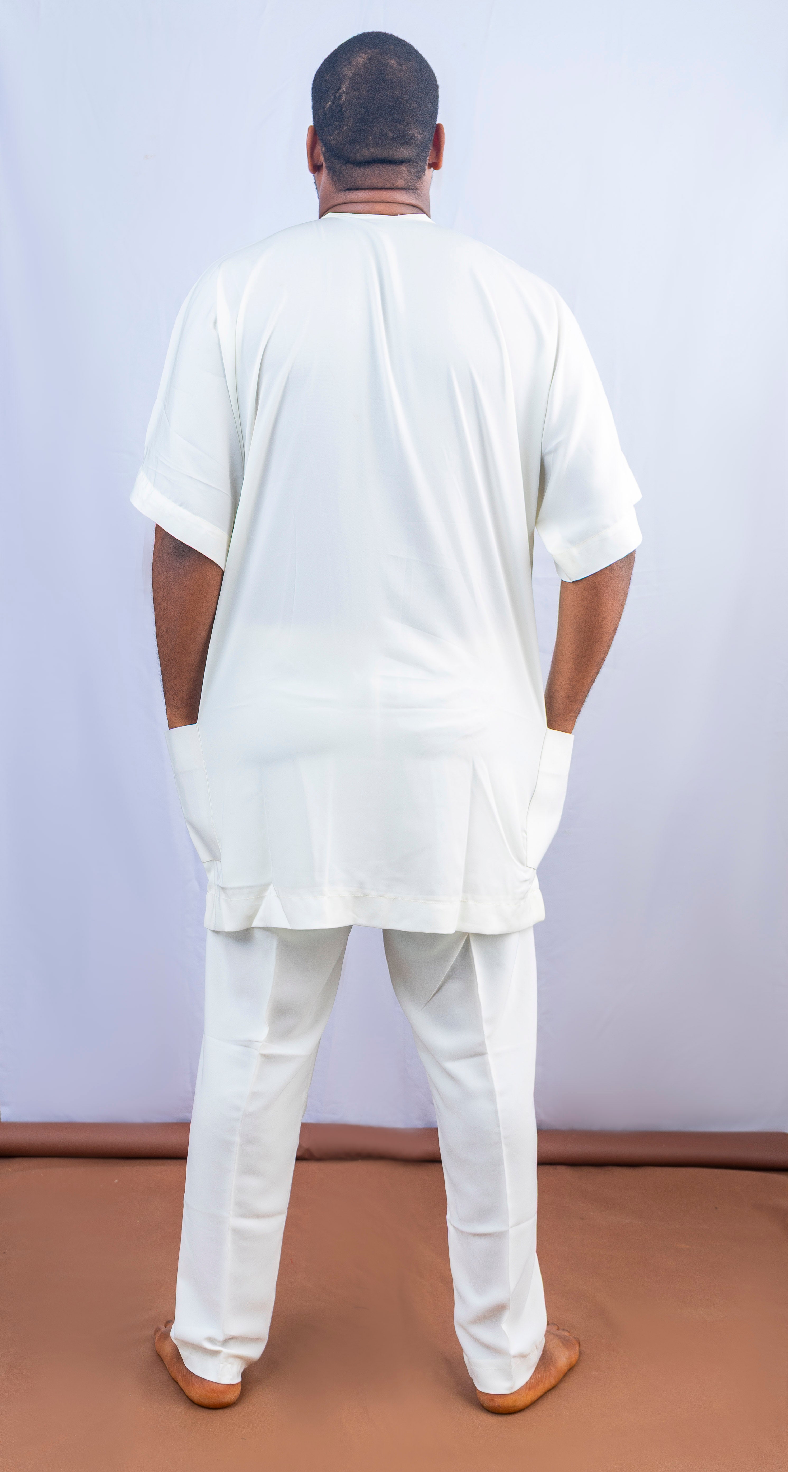 Elegant Men's Traditional White Kaftan Set