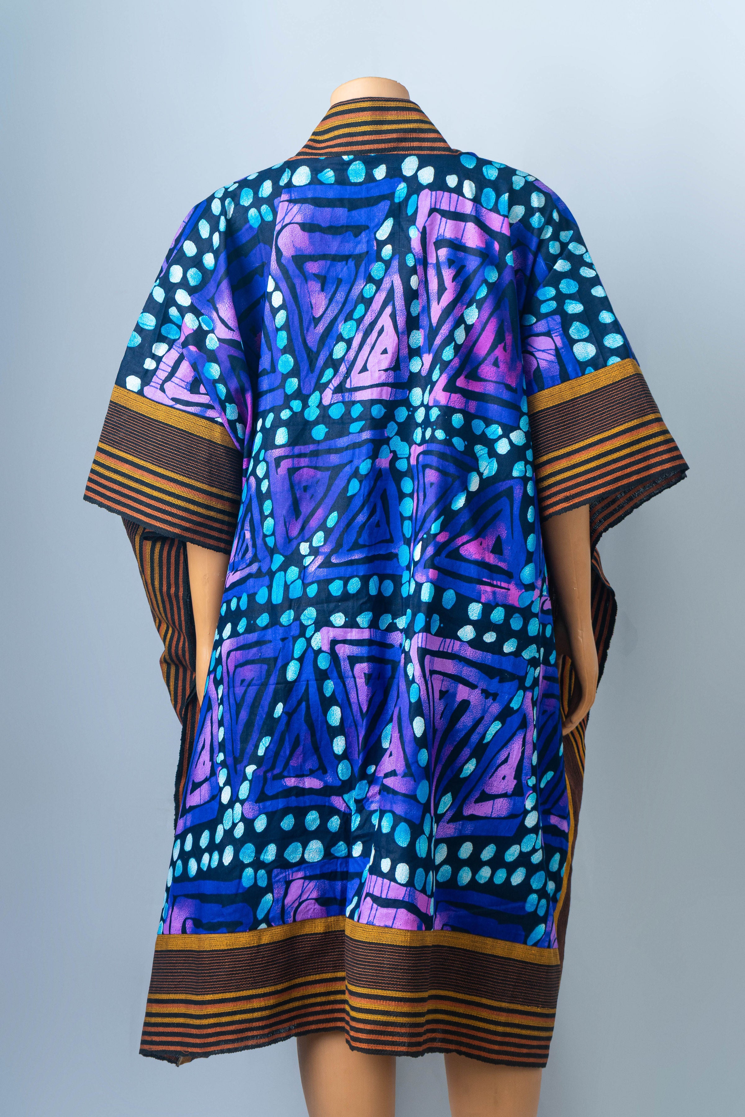 Vibrant Patterned Kaftan Dress